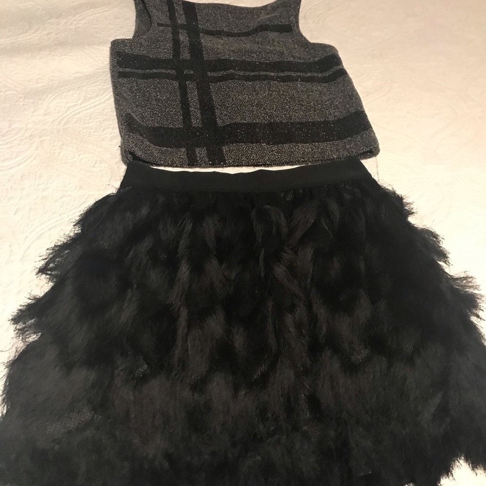 Top and skirt